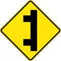 600x600mm Side Road Intersection Sign | Roadworks | Uniform Safety Signs