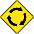 600x600mm Aluminium Roundabout Sign | Traffic Management | Uniform Safety Signs
