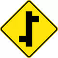 Aluminium Staggered Side Road Junction | Roadworks | Uniform Safety Signs