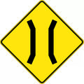 Aluminium Narrow Bridge Sign | Roadworks & Bridges | Uniform Safety Signs