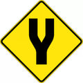 750x750mm Divided Road Sign | Traffic Management | Uniform Safety Signs