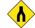 600x600mm End Divided Road Sign | Roadworks | Uniform Safety Signs