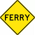 Aluminium Ferry Sign | Marine and Wharf Areas | Uniform Safety Signs