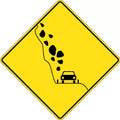 Aluminium Falling Rocks Sign | Roadside Warning | Uniform Safety Signs