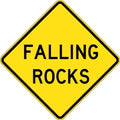 750x750mm Falling Rocks Sign | Roadside Hazards | Uniform Safety Signs