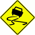 900x900mm Slippery Surface Sign | Roadworks & Site Access | Uniform Safety Signs
