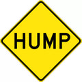 Aluminium Hump Sign | Road and Driveway Safety | Uniform Safety Signs