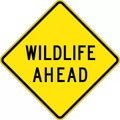 900x900mm Wildlife Ahead Sign | Rural Roadworks | Uniform Safety Signs