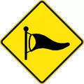 600x600mm High Wind Area Sign | Roadworks | Uniform Safety Signs
