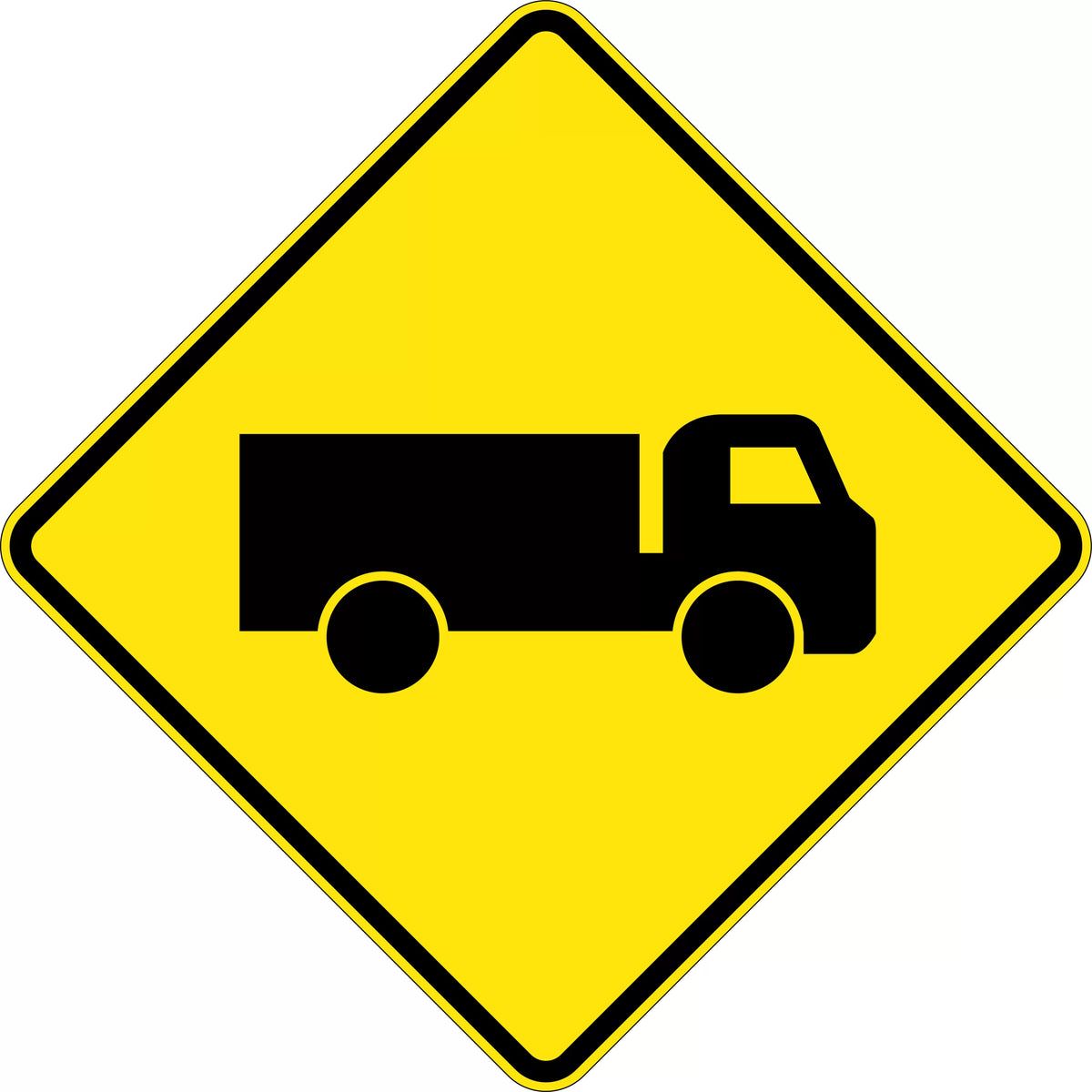 Aluminium Truck Symbol Sign | Industrial Access Points | Uniform Safety Signs