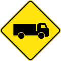 1200x900mm Metal Class 1 Reflective Truck Symbol Sign