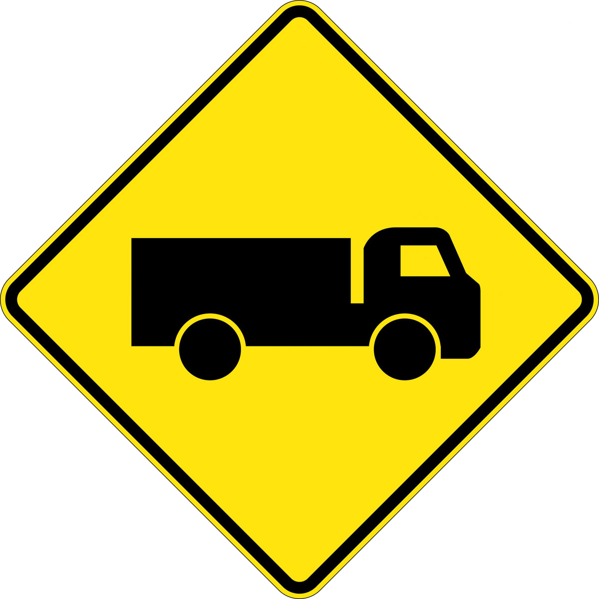 1200x900mm Metal Class 1 Reflective Truck Symbol Sign