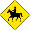 Aluminium Horse & Rider Sign | Rural Road Safety | Uniform Safety Signs