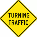 750x750mm Turning Traffic Sign | Roadworks | Uniform Safety Signs