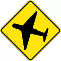 Aluminium Aircraft Sign | Airfield and Hangar Areas | Uniform Safety Signs