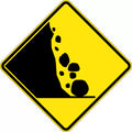 750x750mm Fallen Rocks Sign | Roadside Safety | Uniform Safety Signs