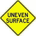 600x600mm Aluminium Uneven Surface Sign | Roadworks | Uniform Safety Signs