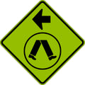 900x900mm Pedestrian Crossing Sign | Roadworks | Uniform Safety Signs