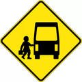 750x750mm School Bus Sign | School Transport | Uniform Safety Signs