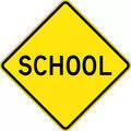 900x900mm Aluminium School Sign | School Zones | Uniform Safety Signs