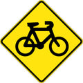 600x600mm 6mm Corflute Class 1 Reflective Bicycle Symbol Sign