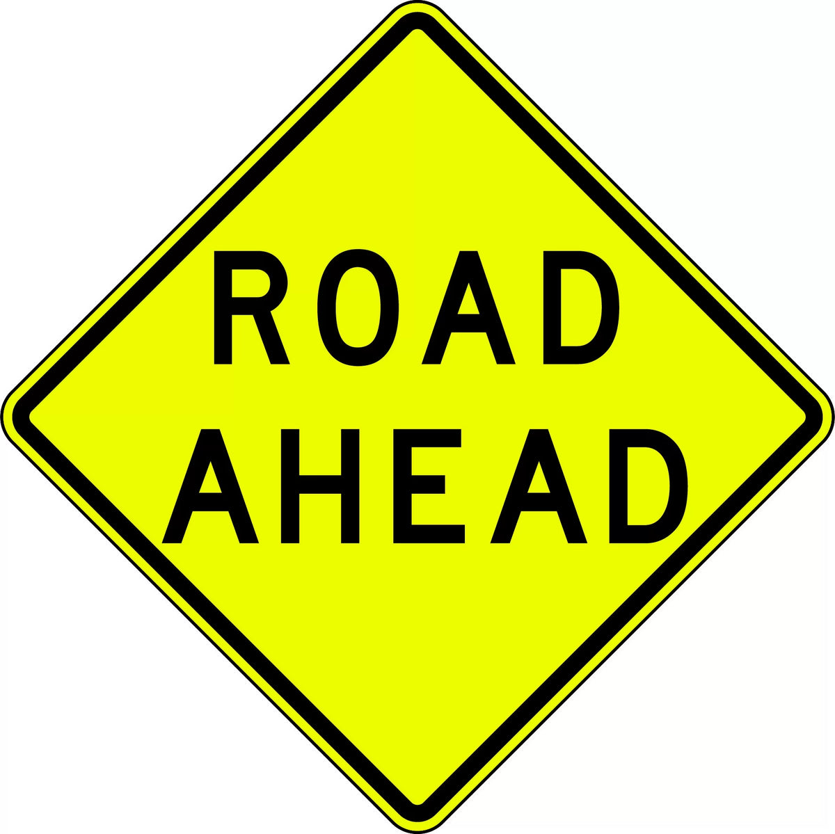Aluminium Road Ahead Sign | Roadworks & Traffic Control | Uniform Safety Signs