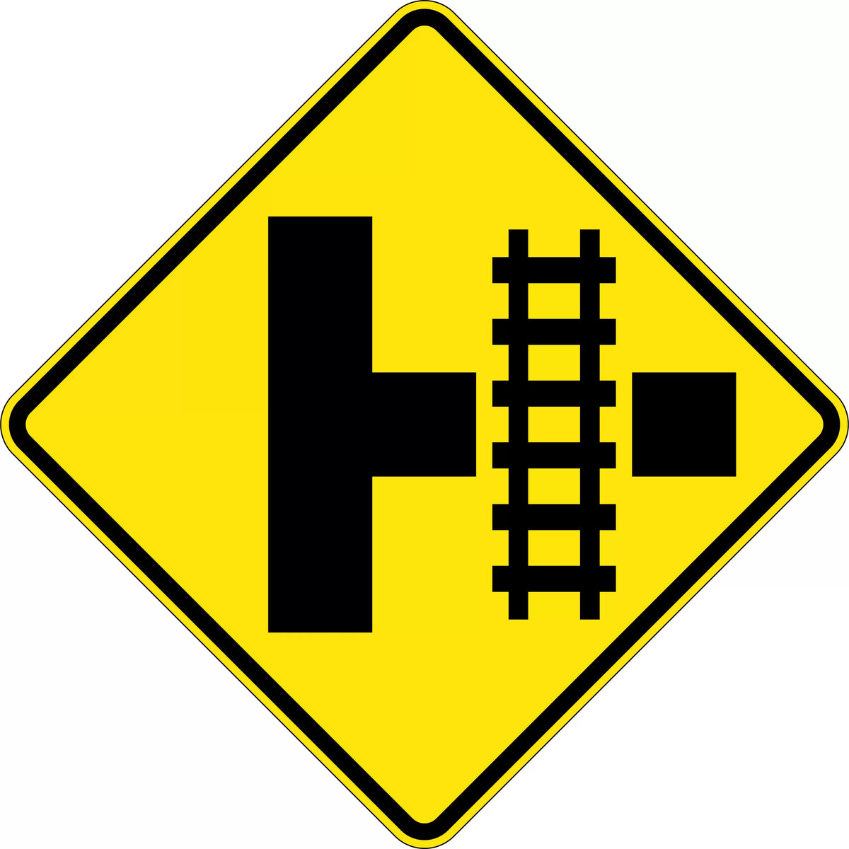Aluminium Train Crossing T Junction | Rail Intersections | Uniform Safety Signs