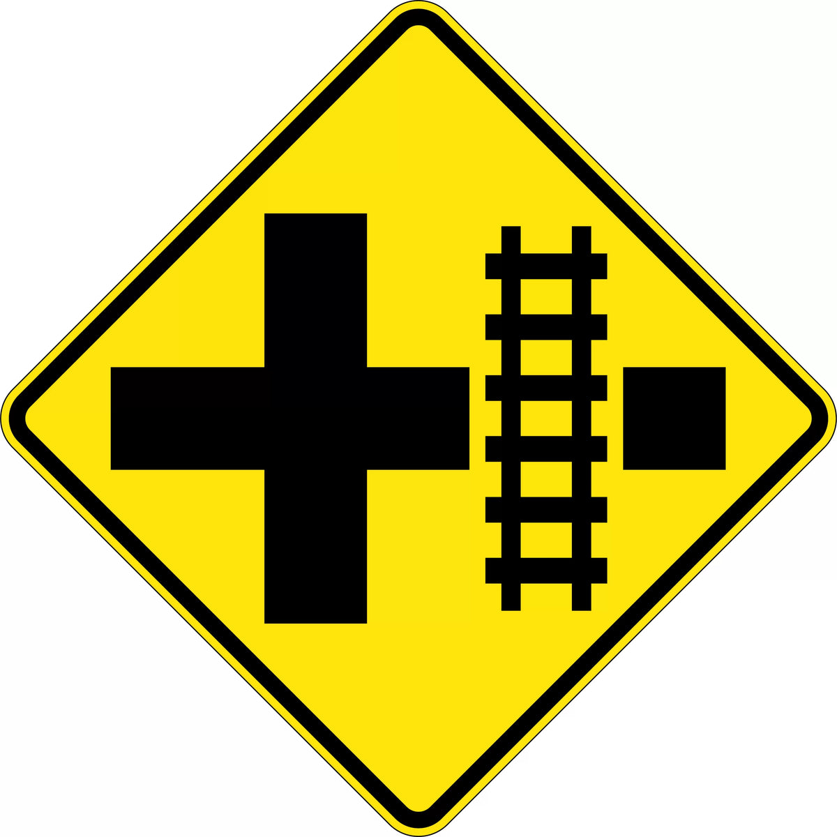 Class 1 Aluminium Train Crossing Sign | Rail Intersections | Uniform Safety Signs