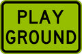 750x500mm Aluminium Play Ground Sign | School Zones | Uniform Safety Signs