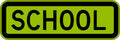 900x300mm Aluminium School Sign | School Zones | Uniform Safety Signs