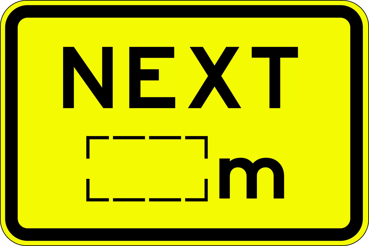 600x400mm Aluminium Next Sign | Roadworks | Uniform Safety Signs