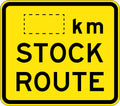 Aluminium Stock Route Sign | Rural Roadways | Uniform Safety Signs