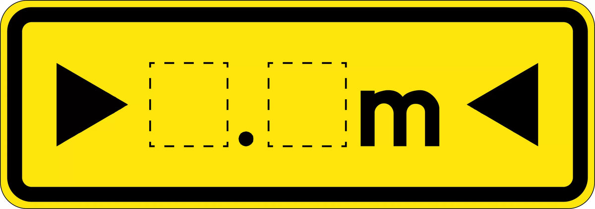 1000x350mm Clearance Marker | Overhead Height Warnings | Uniform Safety Signs