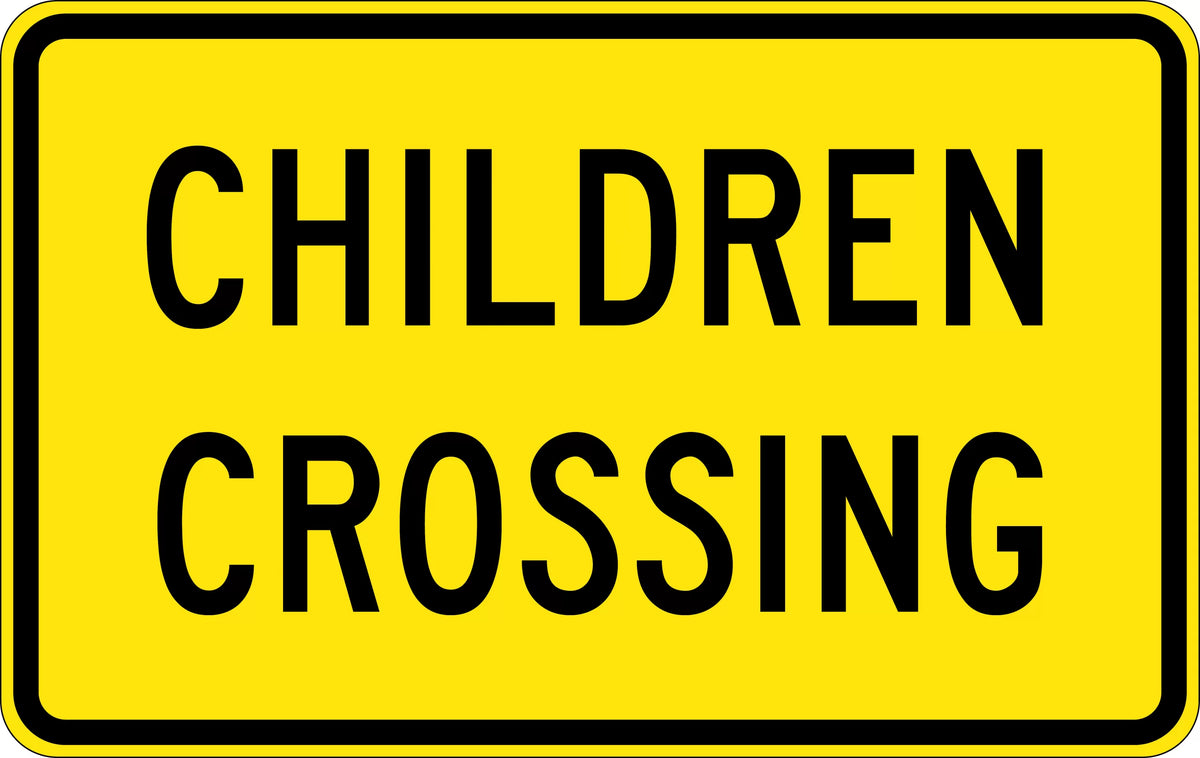 Aluminium Children Crossing Sign | School Zones | Uniform Safety Signs