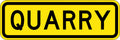 750x250mm Aluminium Quarry Sign | Mining & Site Access | Uniform Safety Signs
