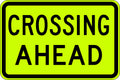Aluminium Crossing Ahead Sign | Roadworks | Uniform Safety Signs