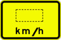 600x400mm Aluminium Advisory Speed Sign | Roadworks | Uniform Safety Signs