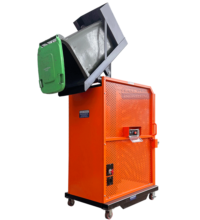 300KG Load Capacity Wheelie Bin Tipper | Site Waste | East West Engineering, view 2