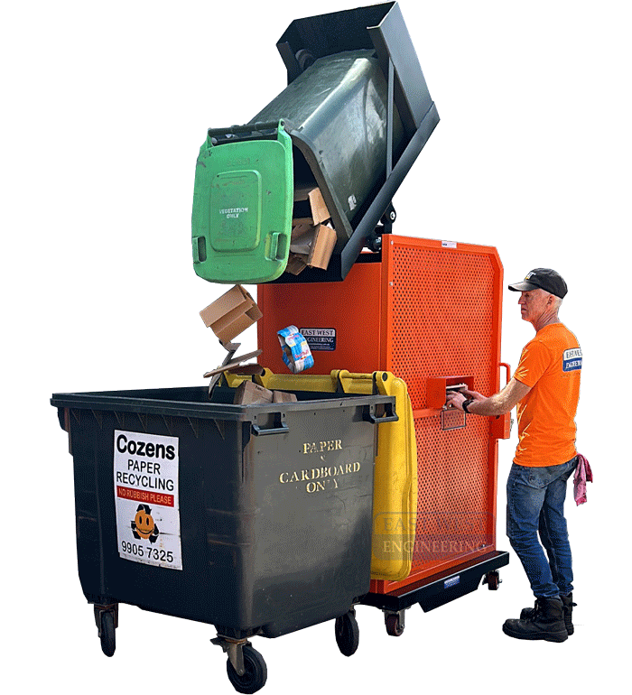 300KG Capacity WHEELIE BIN TIPPER | Industrial Waste Areas | East West Engineering