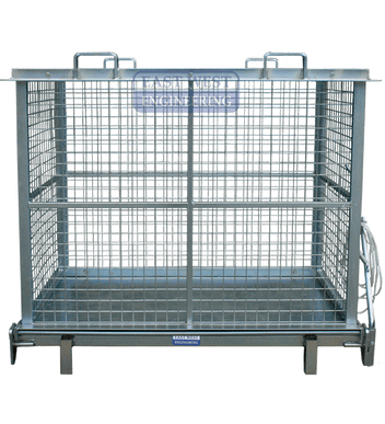 1000KG SWL Mesh Drop Bottom Cage | Industrial Waste | East West Engineering