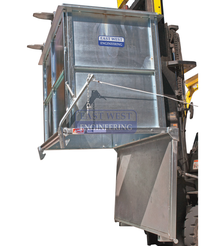 160.00 cm Sheet Drop Bottom Cage | Industrial Waste | East West Engineering, view 2