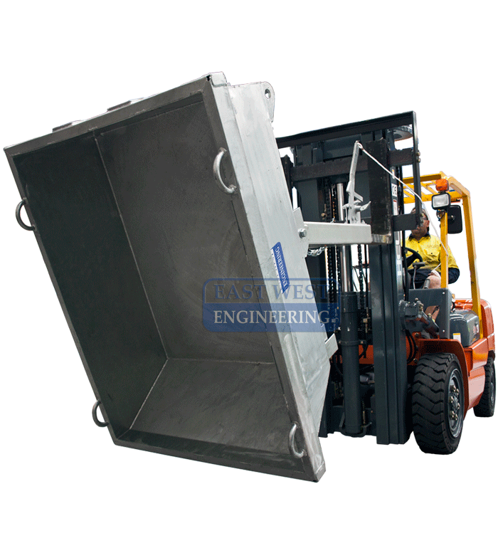 1500 kg Load Limit Tipping Bin | Industrial Waste Handling | East West Engineering