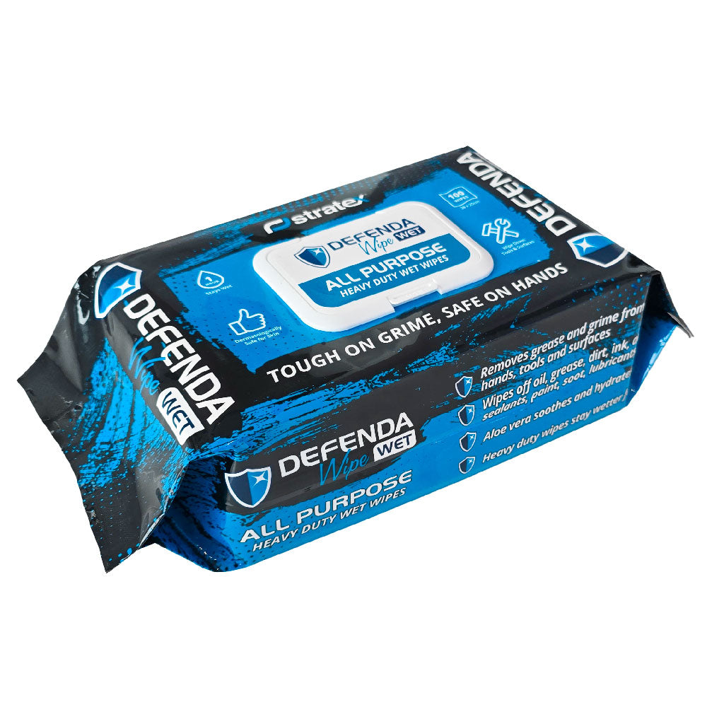 Stratex DefendaWipe Heavy Duty Wipes | All Purpose 100 Pack