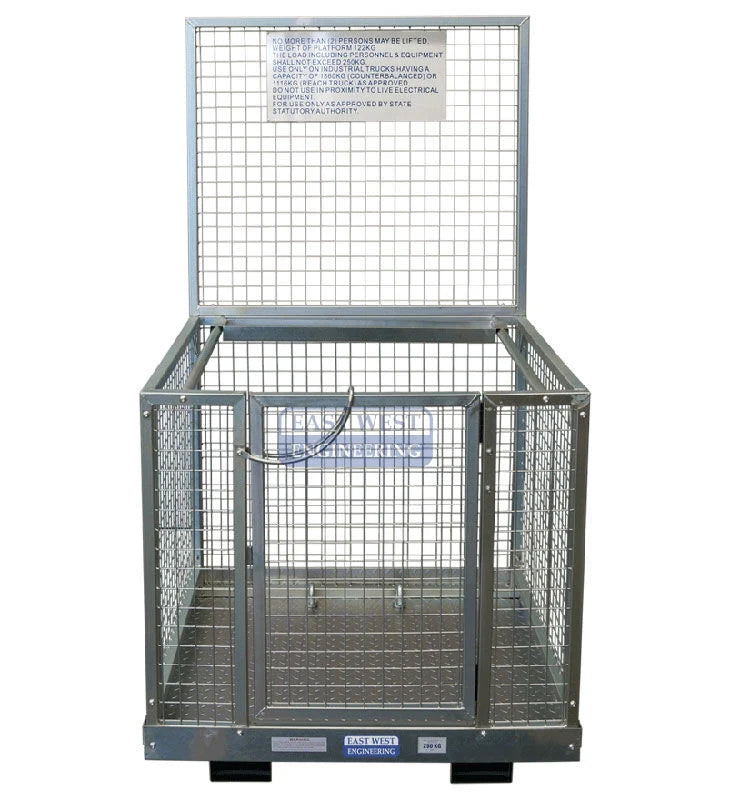 Forklift Work Platform - Mesh Panels Flatpack | Team Systems