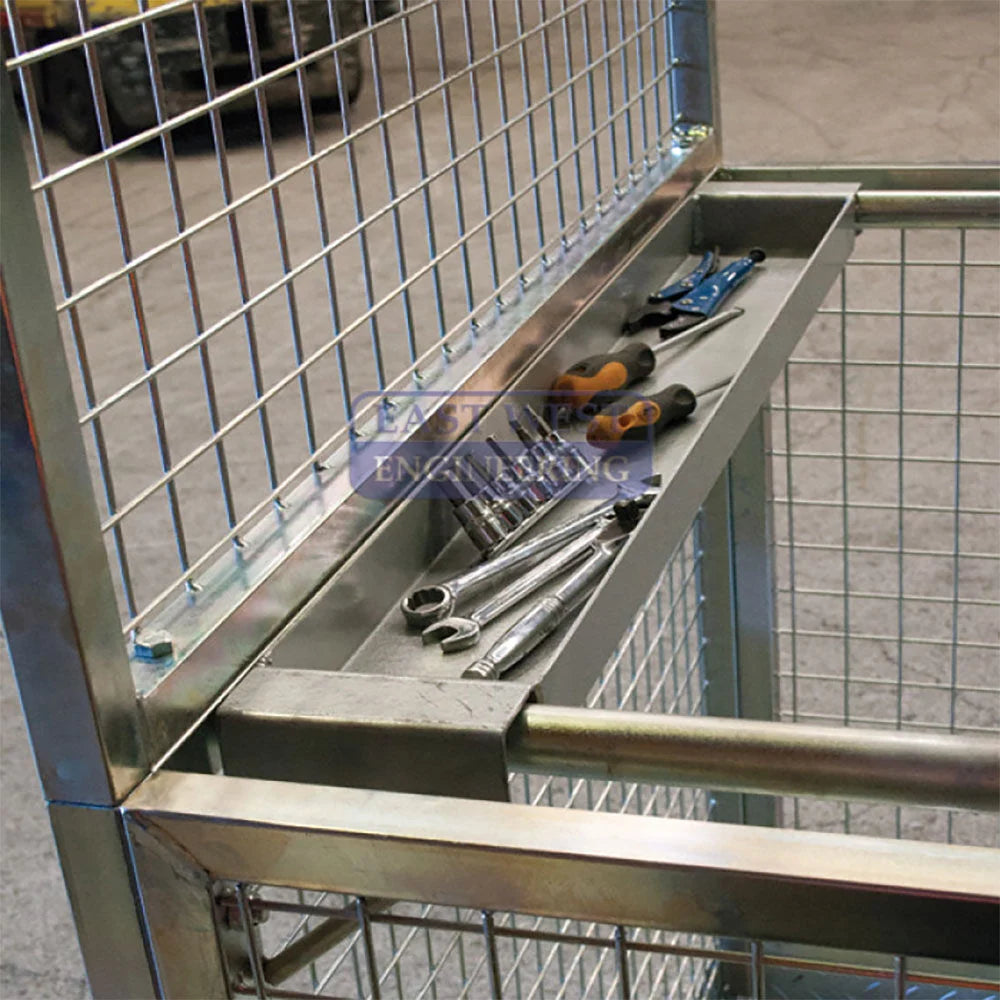 Forklift Work Platform - Mesh Panels Flatpack | Team Systems, view 2