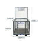 Forklift Work Platform - Mesh Panels Flatpack | Team Systems, view 3