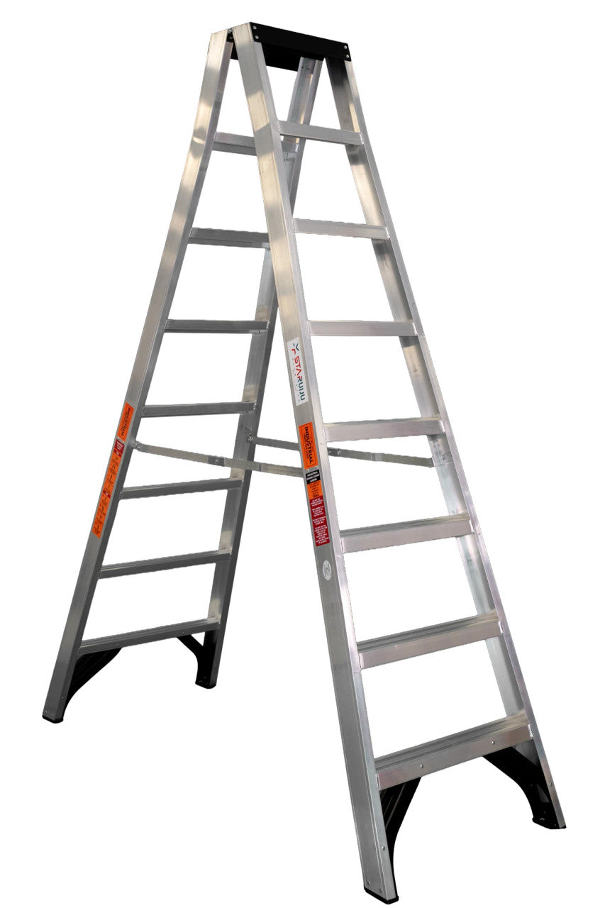 6 Step 180kg Load Rating Twin Step Ladder | Staruiju, view 4