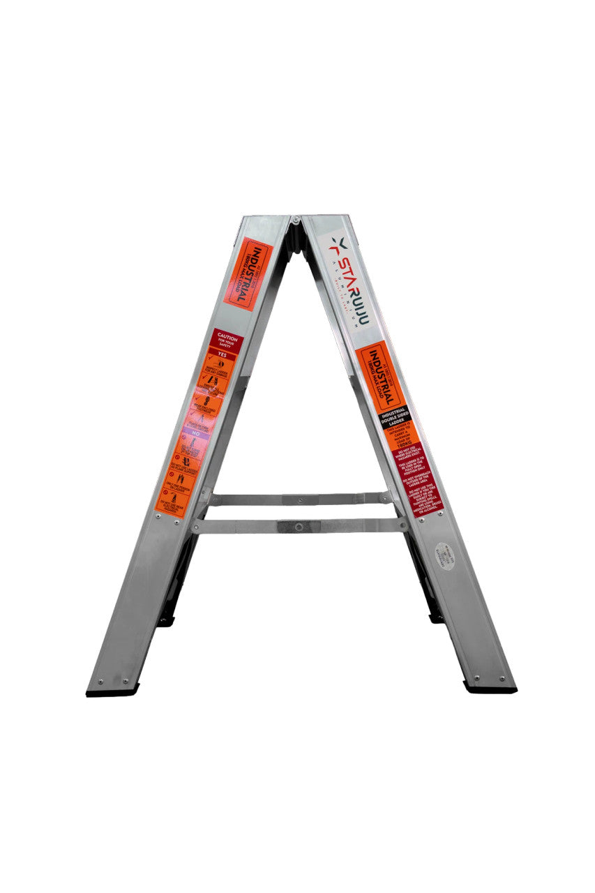 3 Step 180kg Load Rating Twin Step Ladder | Staruiju, view 2