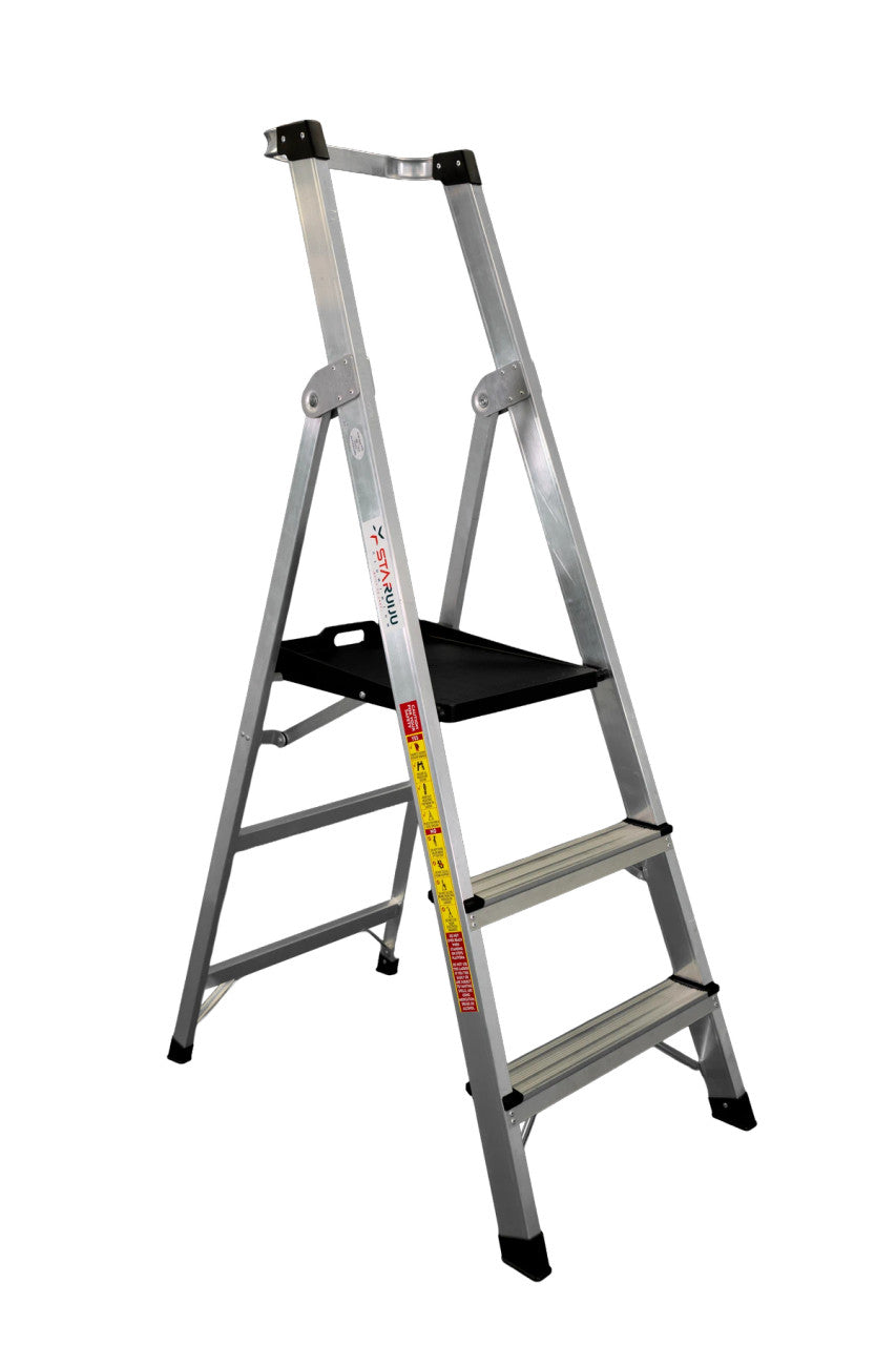 3 Step Aluminium Platform Ladder | Facility Maintenance | Staruiju, view 4