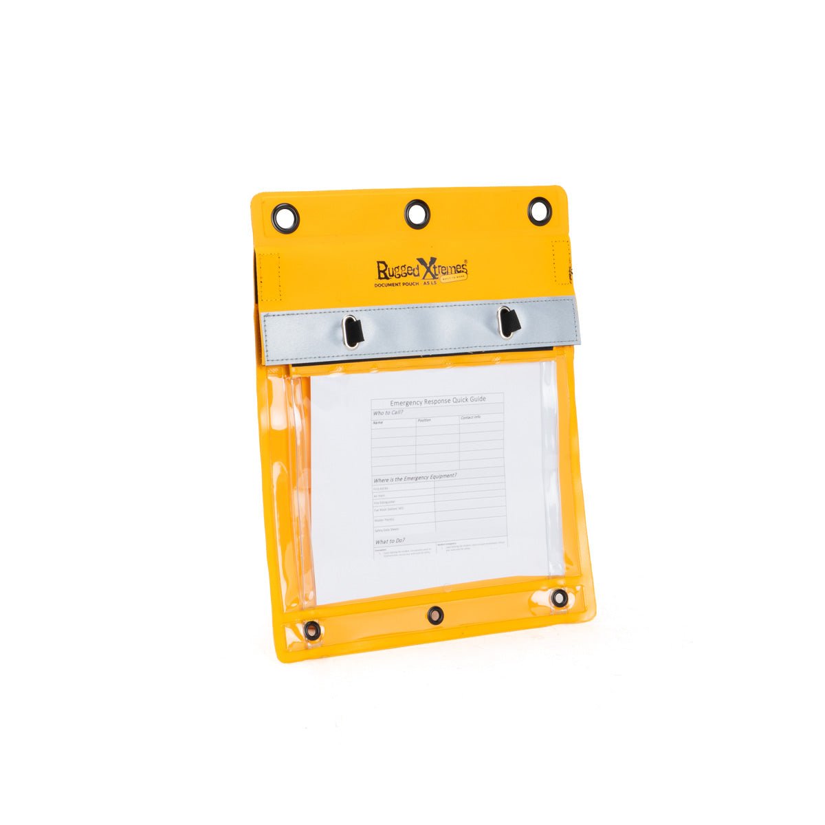 Rugged Xtremes A5 DOCUMENT POUCH LANDSCAPE CLEAR POCKET SIZE 270w x 340h x (Expands to 40mm)